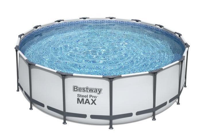 PISCINA BESTWAY 56438 STEEL PRO MAX 457x122h con pompa scaletta e telo copertura