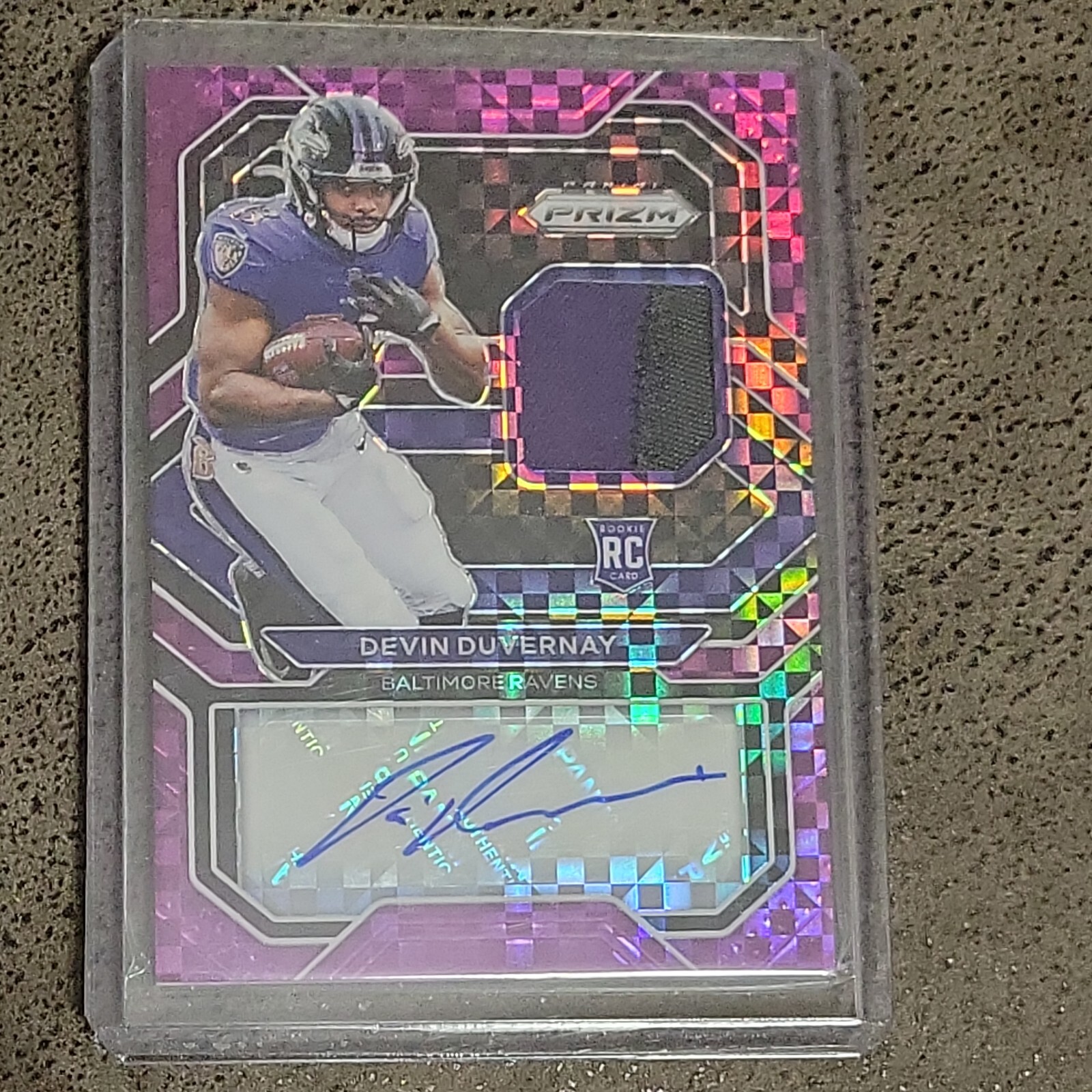 2020 Devin Duvernay /49 Prizm - Rookie Patch Auto Purple Power Prizm #30 RPA