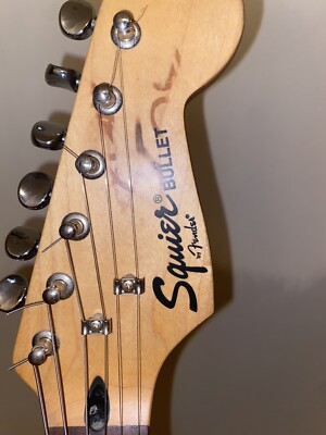 Squier Bullet Electric Guitar With Hum bucker Pickup And Strap | eBay