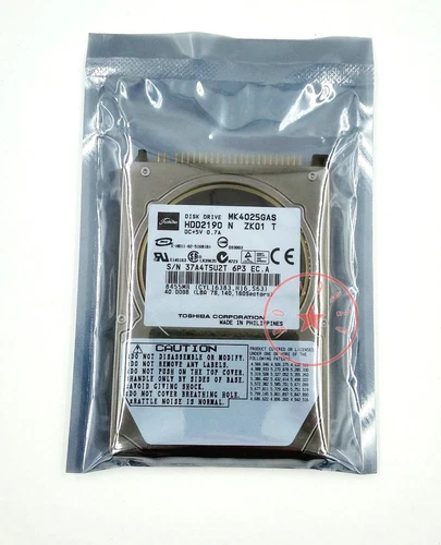 Toshiba 40gb 4200 RPM,2.5" IDE 8MB MK4025GAS Internal Hard Disk Drives