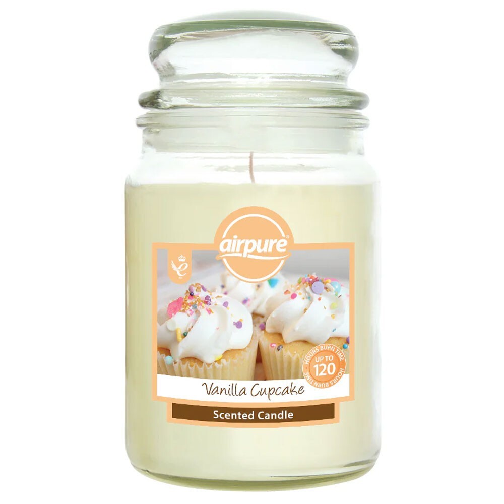 Airpure Vanilla Cupcake Scented Candle Upto 120 Hours Time 510g - Image 4