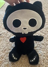 Skelanimals Black Kit Cat Plush Stuffed AnimalFiesta Scale Animal 13 in Skeleton