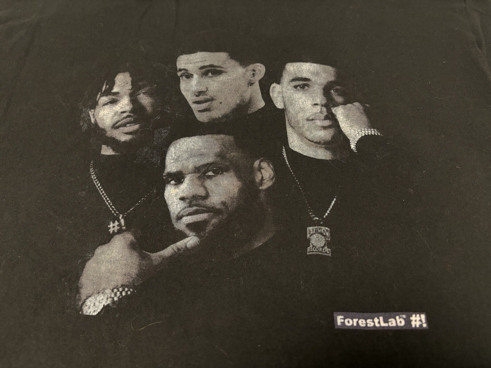 FILA T shirt 2017 The Forest Lab Lakeshow Records taglia L Lakers Death Row parodia rap