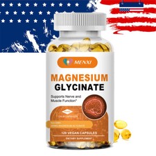 Magnesium Glycinate 400MG High Absorption,Improved Sleep,Stress  Anxiety Relief