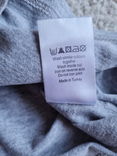 Tammy Girl Grey T Shirt Girl With Check Sleeves H140-146cm Excellent Condition - Picture 10 of 15