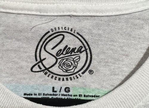 T-shirt Selena Adulto Taglia L Bianca - Foto 3 di 3