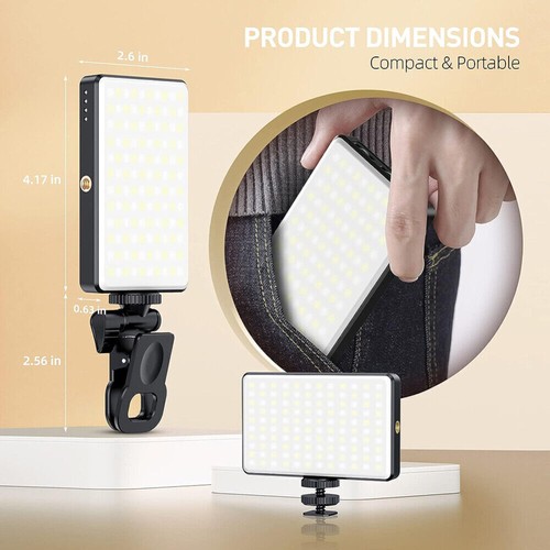 Portable 120 LED Mobile Phone Selfie Fill Light Dimmable 2500K-9000K Video Light - Picture 8 of 14