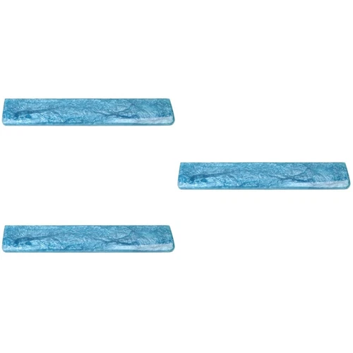  3 PCS Blue Resin Hand Holder Ergonomic Keyboard Wrist Rest Computer
