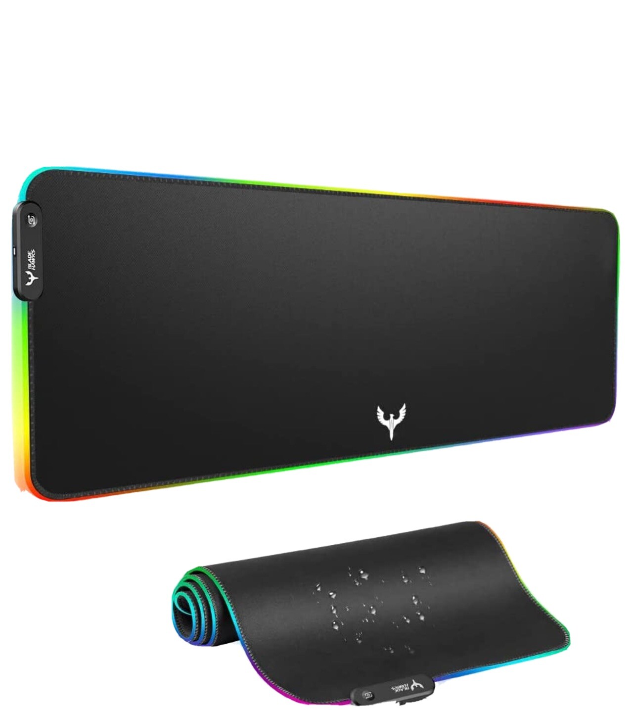 RGB Illuminated Gaming Mouse Pad with Smooth Surface-image