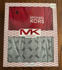 NIB MICHAEL KORS LOUNGEWEAR MEN'S 2 PC SLEEP SET SHIRT & PANTS SIZE: XL