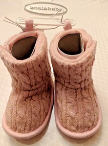 Nuevo Suéter Koala Bebé Rosa Brillante botas talla 0-6 meses Cálido  Adorable | eBay