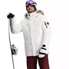 Obermeyer Men’s Ridgeline Jacket CHOOSE SIZE White Snow Ski $399