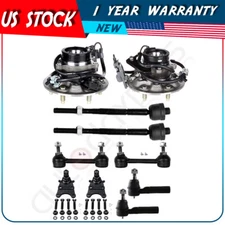 Front Tie Rod Ends Sway Bar Wheel Hub Bearing For 04-2006 Chevrolet Colorado GMC