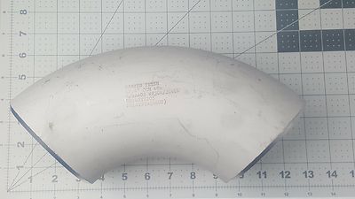 KANZEN TETSU  LR.4  SCH40S 90 DEGREE STAINLESS STEEL ELBOW A/SA403 WP304/304 LW 