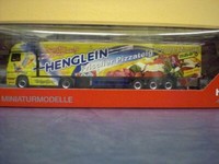 Herpa Lkw Mb Actros MP3 Aerop. KüHl-Ksz Henglein Pizzat