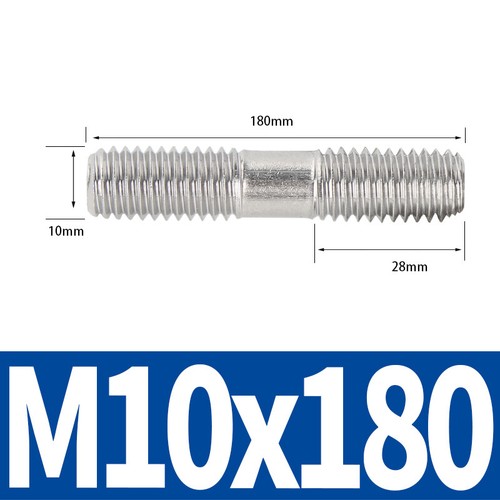 Stainless Steel Exhaust Manifold Studs - Stud Metric M2 M3 M4 M5 M6 M8 M10 - M16 - Picture 137 of 202