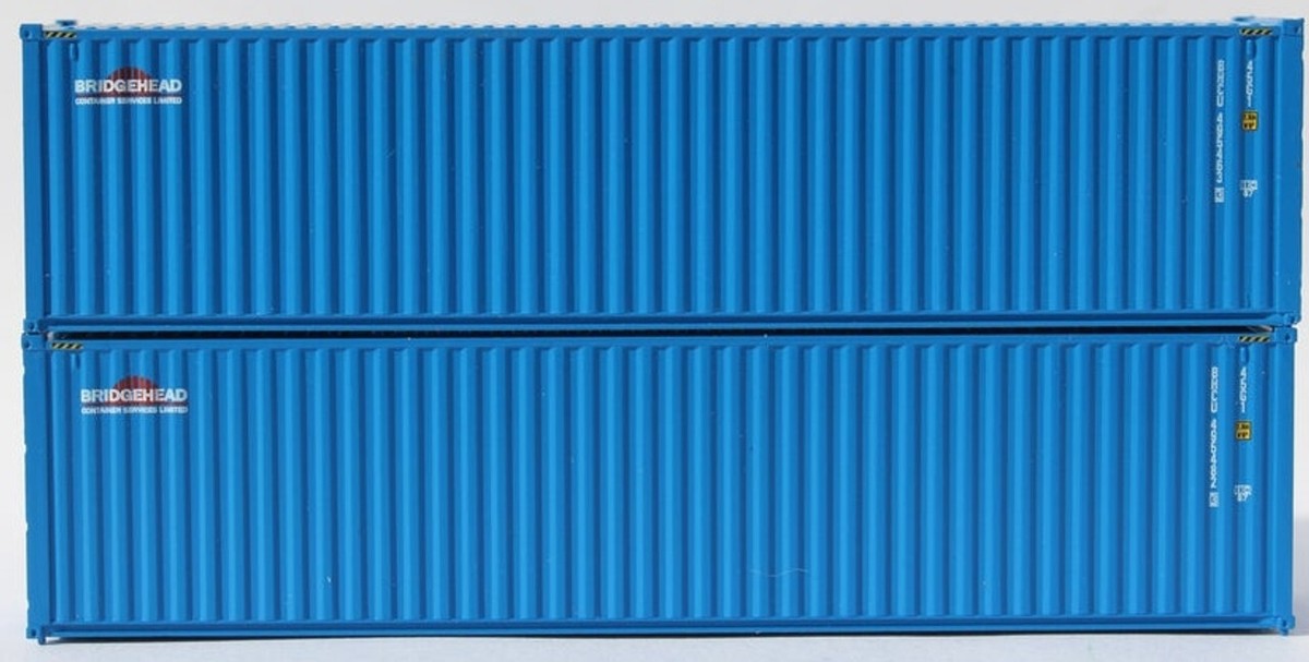 JTC N 40' High Cube Corrugated Side Containers BRIDGEHEAD pkg(2