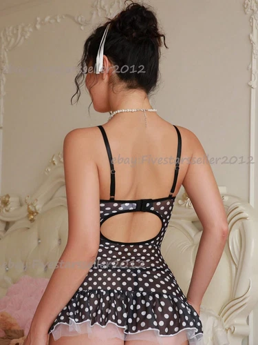 Sexy französisches Dienstmädchen Maid Kostüm Cosplay sexy Dienstmädchen Kleid Dessous Outfit für Frauen - Bild 52 von 78