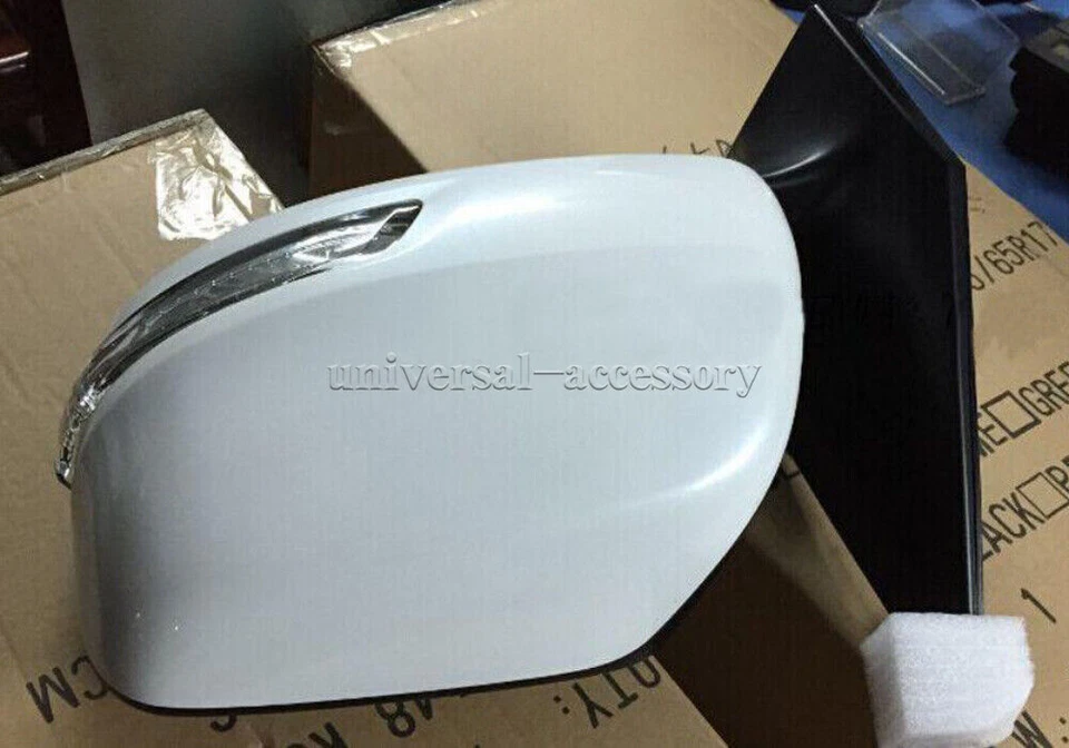 RIGHT Side Mirror With LED Signal For Toyota Land Cruiser LC200 2008-2015 White Foto 4 de 4