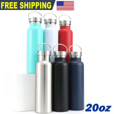 #ad 20 Oz. Water Bottle Double Insulated Stainless Steel with Handle Cap $62.89