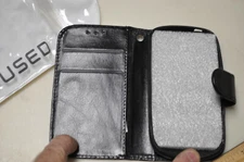 Unused Black  leather Cell Phone case, new unused cond 
