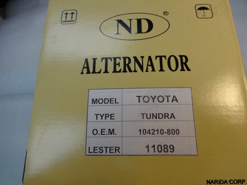 Toyota.Tundra. 2003.2004.Deso-104210-8000.V6/3.4L.80AMP/12V.CW.4-G.1 YR Warranty - Picture 11 of 11