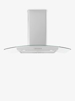 Cooker Hood, Stainless Steel and Curved C