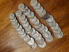Full Roll Of 40 1964 Washington Quarters 90% Silver $10 Face Value Junk
