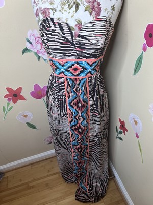 Alice & Trixie Silk Maxi Dress 100% Silk Retail $360 Small Boho chic