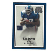 2000 RON DAYNE  FLEER GREATS OF THE GAME ROOKIE CARD #106  /1500. rookie card picture
