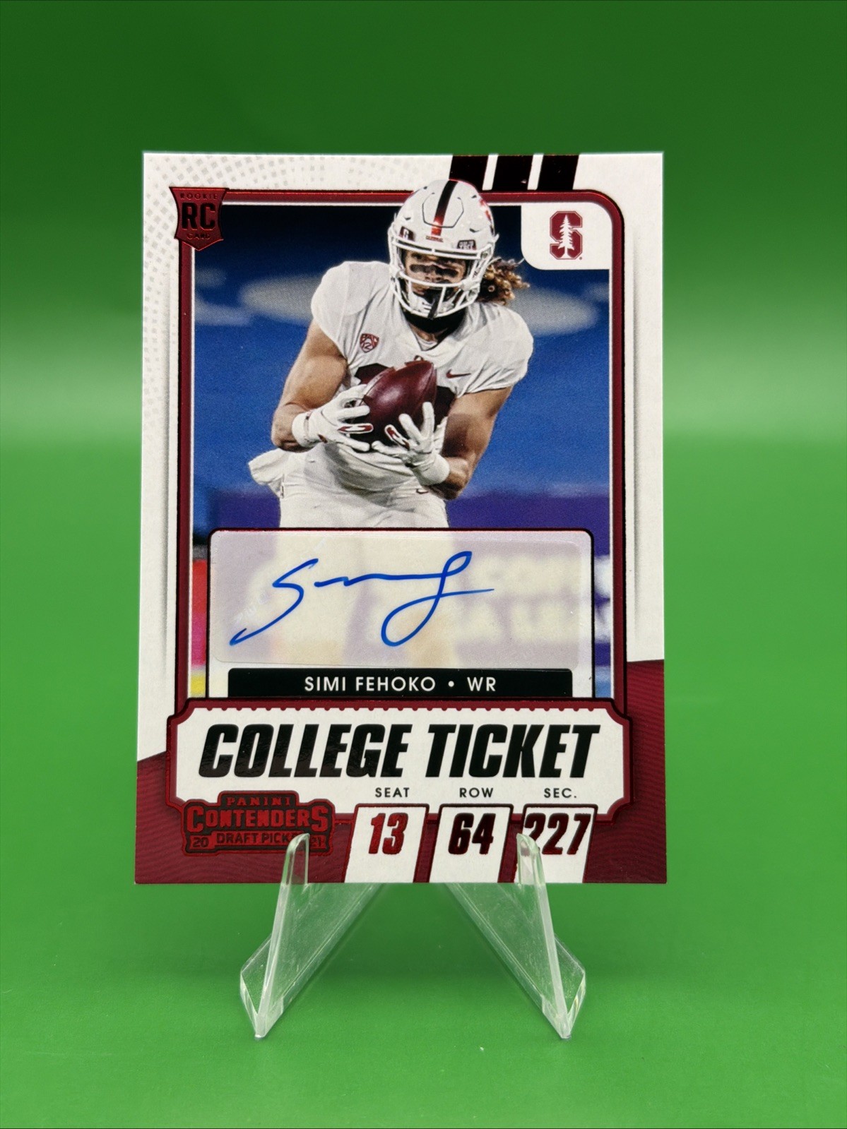 2021 Panini Contenders Draft Picks - College Ticket Autographs Simi Fehoko #253