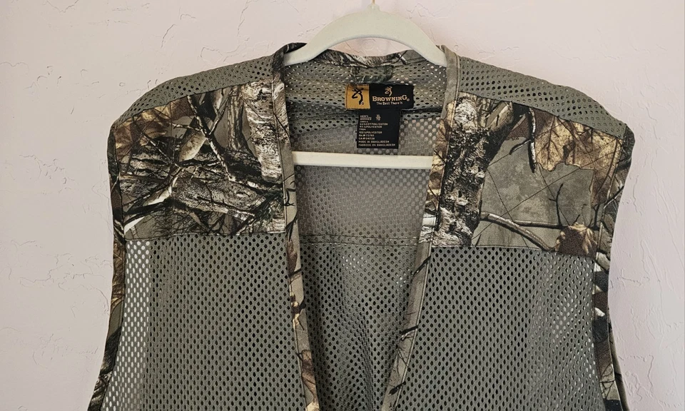 BROWNING Men Camo Camouflage Hunting Vest Sz XL - Image 4 of 4