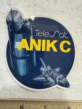 Vintage Space Shuttle Sticker - Telsat Anik C