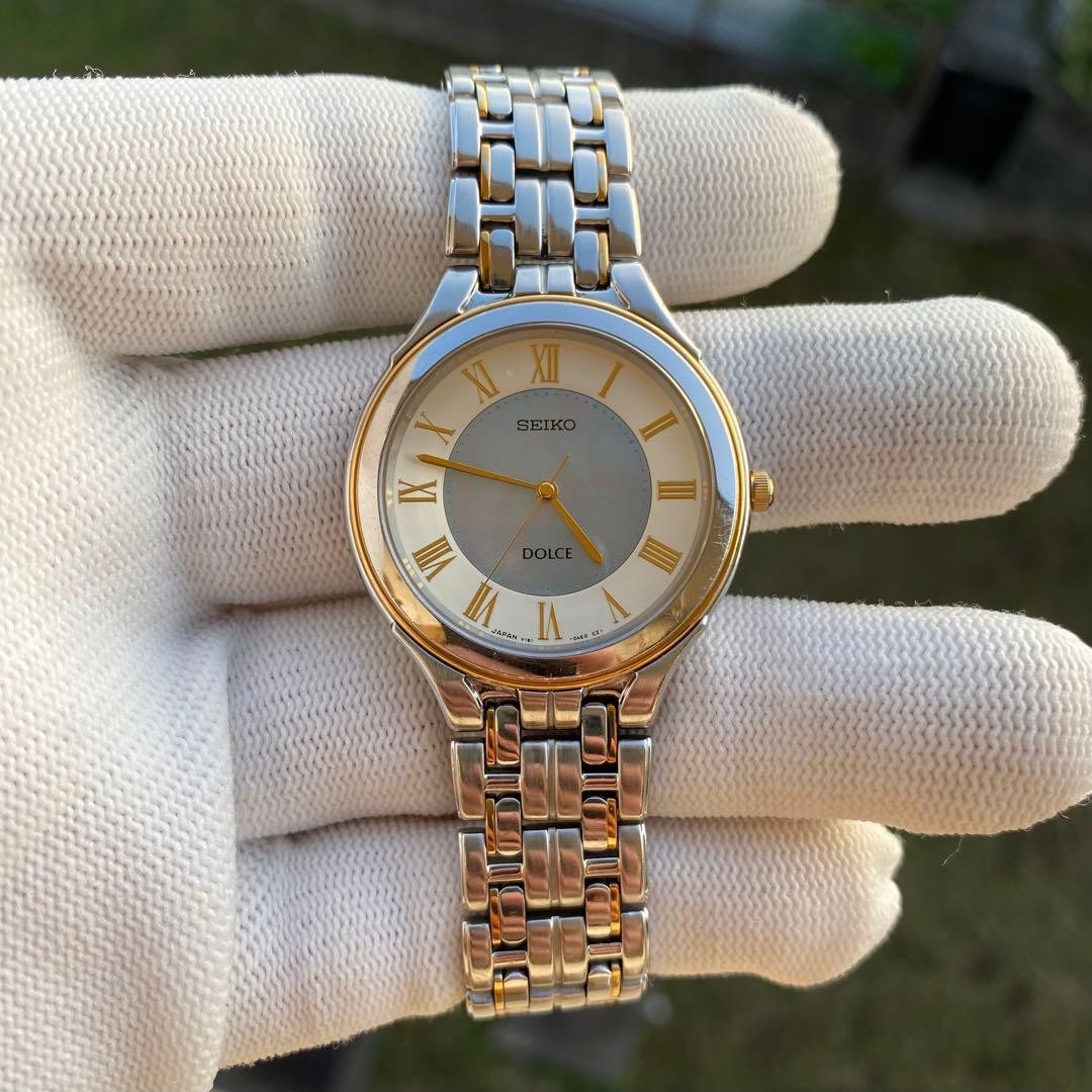 DOLCE Quartz Good Condition SEIKO Watch 34mm V181-OACO Replaced Battery - vintagewatches.pk