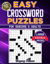Easy Crossword Puzzle Books for Seniors and Adults - Extra Large Print: Easy on 