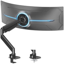 Heavy Duty Monitor Arm for 49 inch Ultrawide Screen up to 44 lbs, Single Desk...