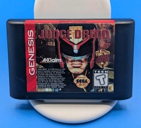 Judge Dredd Sega Genesis w/ Box Artwork Tested Working VGC