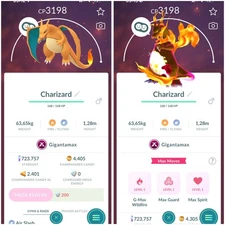 Gigantamax Charizard lv50 - 3 Gmax moves  | Tr-de 20K Stardust
