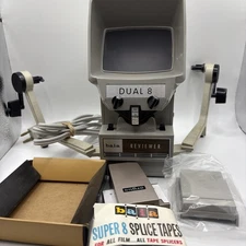 Vintage Baia Dual 8 Reviewer Movie Editor 8mm Super 8  w/ Splice, tap And extras
