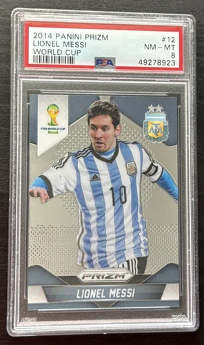 LIONEL MESSI 2014 Panini Prizm World Cup #12 Argentina PSA 8 🐐