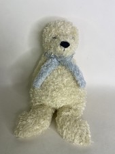 Jellycat Bunglie Seal Plush Stuffed Animal Toy Cream Blue Scarf Floppy Retired