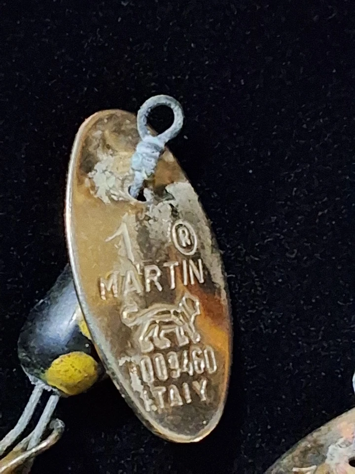 4-ВИНТАЖНЫЙ PANTHER MARTIN ПРИМАНКИ #2 И 4 ИТАЛИИ ЧЕРНЫЙ С ЖЕЛТОЙ ТОЧКОЙ РЫБОЛОВНЫЕ ПРИМАНКИ - Изображение 3 из 4