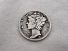 1935 P U.S. Mercury Silver Dime RE-10