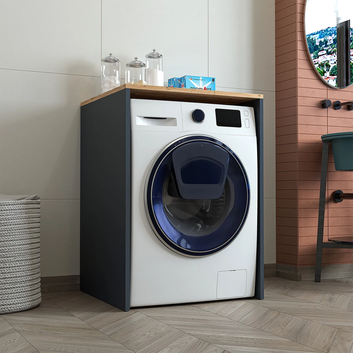 Armario para lavadora Roomart SERIE ATLANTIC-IV, 65 cm de ancho