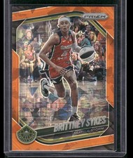 2025 Panini Prizm WNBA #121 Brittney Sykes Orange Ice Prizms