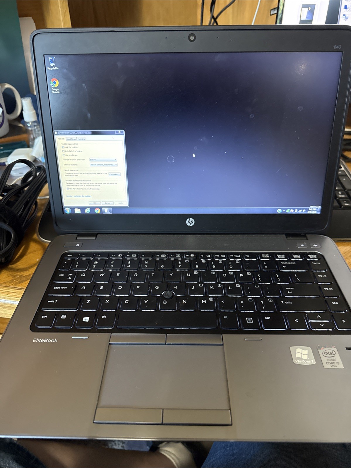 HP EliteBook 840 G2, 14-Inch Laptop, with Intel Core i5 5th Gen., 128 GB SSD (Solid State Drive)