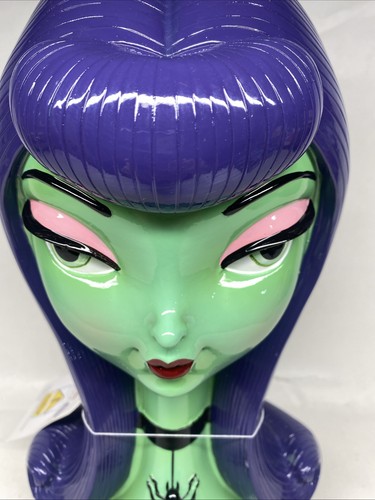 Bella Lux Halloween Bust Wicked Witch Green LED - Picture 2 of 7