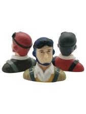 XAERO 1/9 Scale Civil Pilot Figure with Hat Red Blue Grey for RC Plane