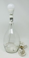 Ikea BRAN Clear Glass Table Lamp 701.841.47 WORKS Includes Lightbulb RARE 12"