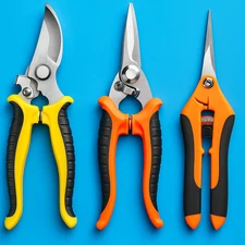 3 Pack Stainless Steel Pruning Shears Set Garden Clippers & Snips w/Safety Lock